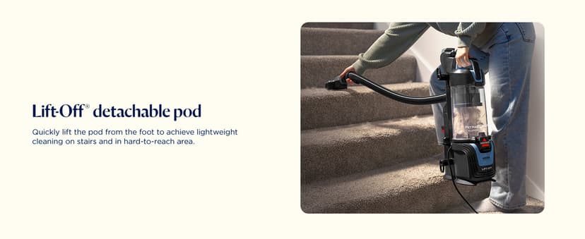 Bissell Pet Hair Eraser Allergen Lift-Off with Powerful Suction, HEPA, Tangle-Free Brush Roll, 39883