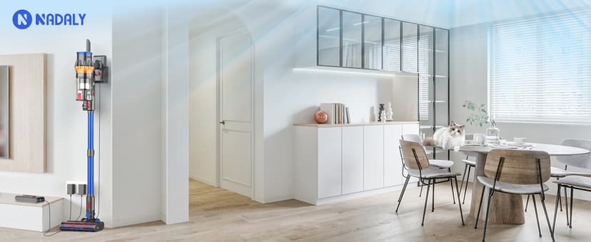 NADALY Cordless Vacuum Cleaner, 550W/45Kpa Vacuum Cleaner for Home, Up to 65Mins Runtime Stick Vacuum, Anti-Tangle & Auto Mode Lightweight Vacuum, Wireless Vacuum for Pet Hair Carpet Hardwood Floor