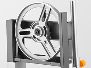 Hoteche 10-Inch Commercial Electric Meat Bandsaw - 550W, 9.5" Cutting Depth, 10" Cutting Width Ideal for Meat, Bone, and Frozen Food Processing