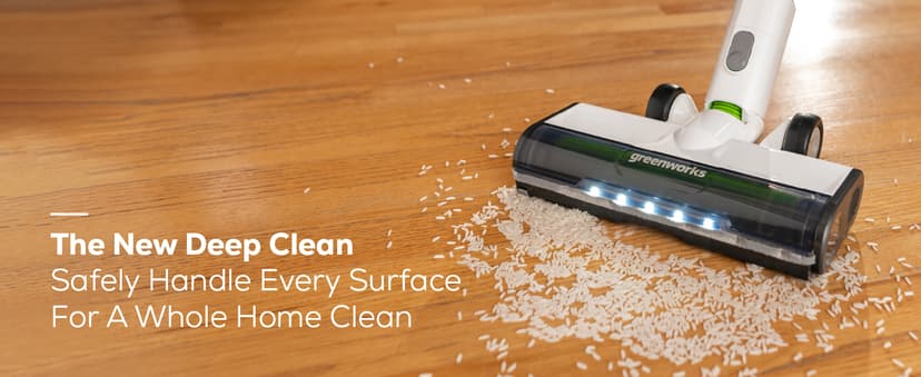 Greenworks 24V Brushless Cordless Stick Vacuum, Lightweight, Handheld, Pet, Anti-Allergen HEPA Filtration, Hard Floor, Carpet, Car, 4Ah Battery, and 30-Minute Charge Time (Green)