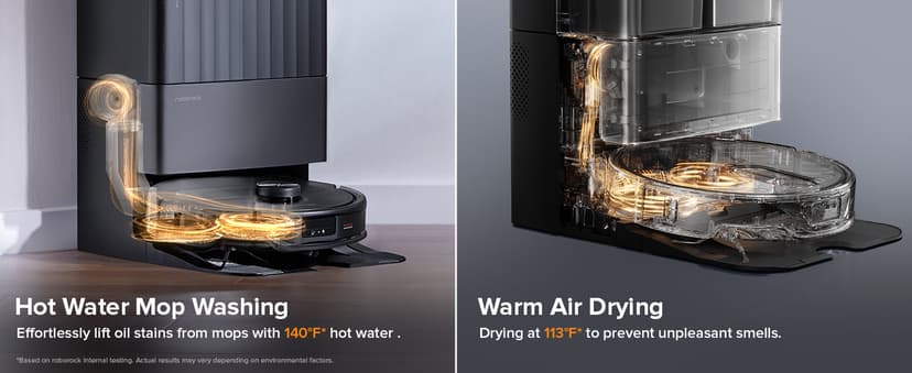 roborock Qrevo Master Robot Vacuum and Mop Combo, 10,000Pa Suction, FlexiArm Design Side Brush & Mop, Auto Mop Washing & Drying, Self-Emptying&Refilling, Dock Self-Cleaning, Obstacle Avoidance, Black