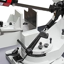 KAKA INDUSTRIAL Metal Band Saw | w/ 3 Blades Included | Horizontal Bandsaw,7 inch Round and 7 inch x 8.25 inch Rect Cut, 45-90° Swivel 1.5HP 115V/230V BS-712R