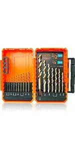 Metric M42 8% Cobalt Twist Drill Bits Set for Stainless Steel and Hard Metal (1mm-10mm/19pcs)