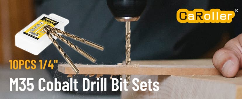 29Pcs Drill Bit Set, 135 Degree Tip High Speed Steel with Black and Gold Finish, Stainless Steel, Plastic and Wood with Metal Indexed Storage Case 1/16"-1/2" (29pcs Black and Gold)