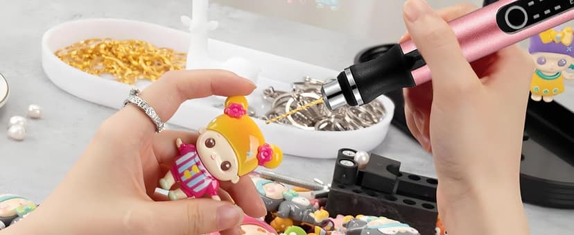 3-Speed Cordless Mini Drill Pen With 8 Small Drill Bits,Rechargeable Electric Hand Drill Pin Vise,Resin Drill Set For Jewelry Making,Resin,Plastic,Wood,Keychains DIY (PINK)