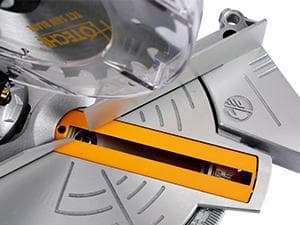 Hoteche 7-1/4-Inch Miter Saw 7.5A Compound Single Bevel Chop Saw with Laser and Blade for Wood and Metal Working