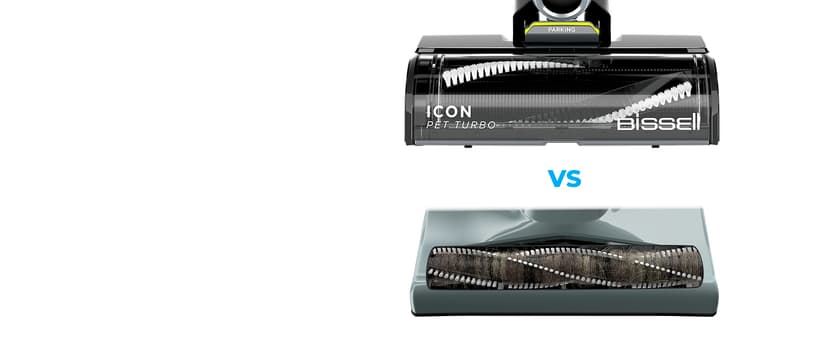 Bissell ICONPet Turbo Vacuum with Powerful Turbo Boost Suction, Tangle Free Brush Roll, & Parking Break, LED Crevice + Dusting Brush Tool, LED Motorized TurboBrush Tool, & Wall Mount. Color May Vary