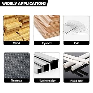 13PCS Bi-Metal Hole Saw Kit with Drill Bits, Carbide Hole Saw Set for Thin Metal and Wood, Cutting Diameter 3/4'' to 3''