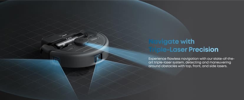 eufy Robot Vacuum 3-in-1 E20,with Versatile Stick and Handheld Vacuum Cleaner Combo,Self Emptying Up to 75 Days,Max 30,000Pa,Smart Obstacle Avoidance,Pro-Detangle,Perfect for Carpet,Crevices,Stairs