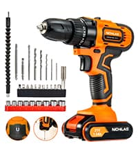 Cordless Impact Wrench, 2 IN 1 Screwdriver Head, 21V electric power wrench, 420Nm High Torque, 4 Pole Motor, Include Battery & Charger & Carrying Plastic Box