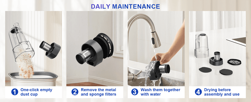 Corded Vacuum Cleaner, Super Power Suction Stick Vacuum Cleaners for Home, 6-in-1 Lightweight Hard Floor Vacuum Removable Handheld Vac, Portable Vacuum for Pet Hair