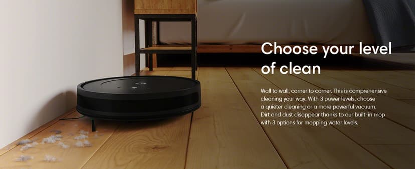 iRobot Roomba Robot Vacuum and Mop Combo (Y0140) - Vacuums and mops, Easy to use, Power-Lifting Suction, Multi-Surface Cleaning, Smart Navigation Cleans in Neat Rows, Self-Charging, Works with Alexa