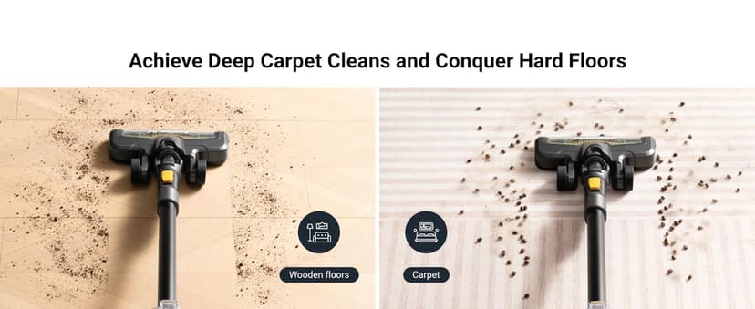 Eureka RapidClean Pro Cordless Vacuum Cleaner for Hard Floors, Lightweight Stick Vacuum LED Headlights, Convenient Stick and Handheld Vac, Green, NEC285GR
