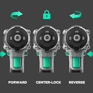 Litheli Cordless Impact Driver, 1150 In-Lbs Torque, 1/4″ Quick-Release Hex Chuck, with 20V 2.0 Ah Battery, 3 Socket Adapters, 2 Driver Bits