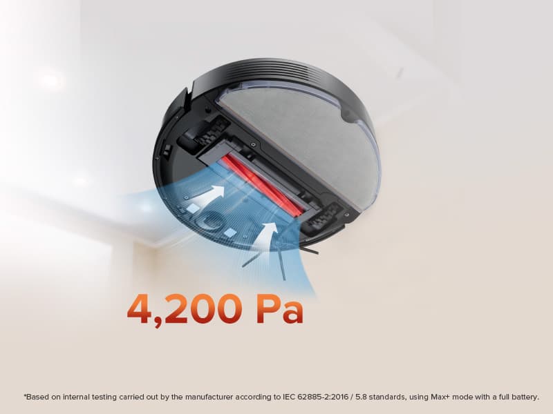 roborock Q7 Max Robot Vacuum and Mop, 30-Level Adjustable Water Flow, 4200Pa Suction, PreciSense LiDAR Navigation, No-Go Zone, No-Mop Zone, 3D Mapping, App & Voice Control, Ideal for Pet Hair