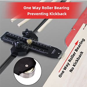 Thin Rip Jig Table Saw Jig Guide for Making Repetitive Narrow Thin Strip Cuts Woodworking Tools Fast Thin Ripping Guide for Table Saw Band Saw Router Table Fits for 3/8" x 3/4" T Slot