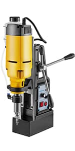 VEVOR Magnetic Drill, 1100W 1.57" Boring Diameter, 2697lbf/12000N Portable Electric Mag Drill Press with 12 Drilling Bits, 580 RPM Max Speed Drilling Machine for any Surface and Home Improvement