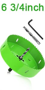 Hole Saw Set, 22PCS Hole Saw Kit with 3/4" to 5" (19mm-127mm) 13Pcs Saw Blades, Mandrels, Installation Plate, Drill Bits, Hex Key with Storage Box, Ideal for Soft Wood, Plywood, Drywall, PVC