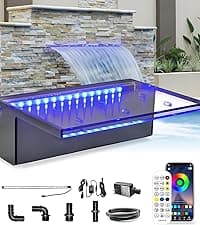 Nylon 8 Inch Ice Auger, 35.95 Inch Extended for Drilling Deep Ice Fishing Holes, Durable Polymer Auger Drill Bit for Ice Post Hole Digger w/Sharp Blade & Cover, Ice Auger Adapter with Handle-Yellow