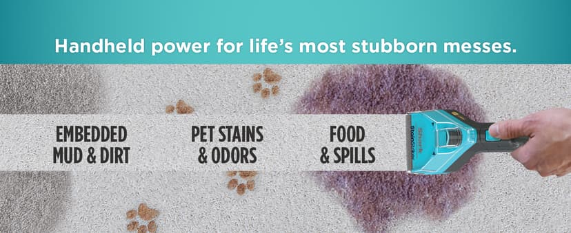 Shark StainStriker HairPro Portable Carpet, Upholstery & Area Rug Cleaner with Pet Mess & Hair Tools, Self-Cleaning, Perfect for Pets & Car Interiors, 4 Cleaning Tools & Pet Solution, Copper, PX251