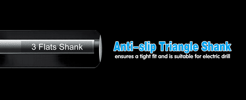 10-Piece Masonry Drill Bit Set for Concrete Tile Glass Ceramic Brick,1/8 to 1/2 Inch Drilling Bits with Triangle Handle,Tungsten Steel Alloy Tip.(Black)