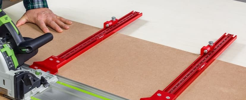 Track Saw Parallel Rail Guide System, Woodworking Track Saw Guide Rail Joining Set, Aluminium Alloy Parallel Guides for Track Saw, Circular Saw Guide Track Saw Kit