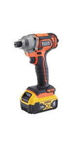 Klein Tools 32768 Impact Driver Set, 3-in-1 SAE Impact Socket and Bit Holder, Flip Socket with Nut Drivers in 1/4 and 5/16 Hex Sizes, 3 and 5-Inch Lengths, 2-Piece