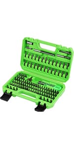 SWANLAKE 232PCS Ultimate Screwdriver Bit Set,Chrome Vanadium Steel Driver Bit Set, Includes Security Bits,Nut Driver, Ratchet Wrench and Bits Holder