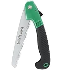 FLORA GUARD 7.7-Inch Folding Saw, Pruning Hand Saw with Triple-Cut Razor Teeth for Wood Cutting, Tree Trimming, and Camping