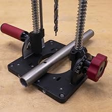 Milescraft 1348 Drill Mate PRO – Heavy-Duty Portable Drill Press Drilling Guide, ½” Chuck, Precision Drilling Jig Attachment for Drilling Angled or Straight Holes, Adjustable Drill Guide Attachment