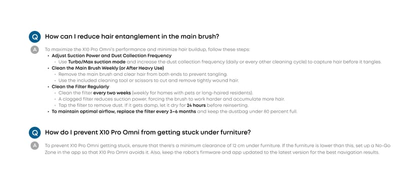 eufy X10 Pro Omni Robot Vacuum and Mop Combo, 8,000 Pa Suction, Dual Mops with 12 mm Auto-Lift and Carpet Detection, AI Obstacle Avoidance, Auto Mop Washing, Auto Drying, Self-Emptying, White