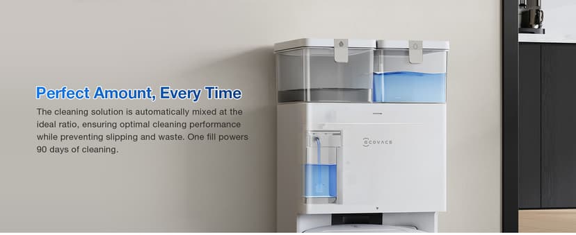 ECOVACS DEEBOT T50 PRO Omni Robot Vacuum and Mop, 3.19” Ultra-Slim, 15,000Pa Suction, ZeroTangle 2.0, TruEdge Edge Cleaning, AIVI 3D Obstacle Avoidance, Auto Mop Wash & Dry, Self-Emptying,White