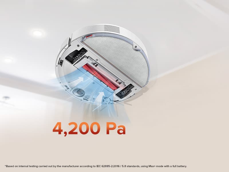 roborock Q7 Max Robot Vacuum and Mop Combo, 30-Level Water Flow Control, 4200Pa Suction, PreciSense LiDAR Navigation, No-Go Zone, No-Mop Zone, App & Voice Control, Ideal for Pet Hair