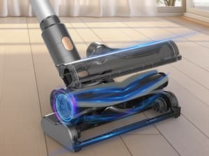 N8 Cordless Vacuum Cleaner, Lightweight Stick Vacuum with Powerful Suction, 2200mAh Battery, 40 Mins Runtime, Self-Standing, Rechargeable Vacuum Cleaners for Home Hardwood Floor Carpet Pet Hair (Gold)