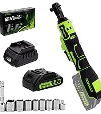 Yougfin Cordless Impact Wrench 1/2 inch for Lug Nuts, 20V Brushless Power Impact Gun Kit 400N.M, 4.0 Ah Battery Powered Impact Driver Heavy Duty, Electric Impact Wrench for Car Home