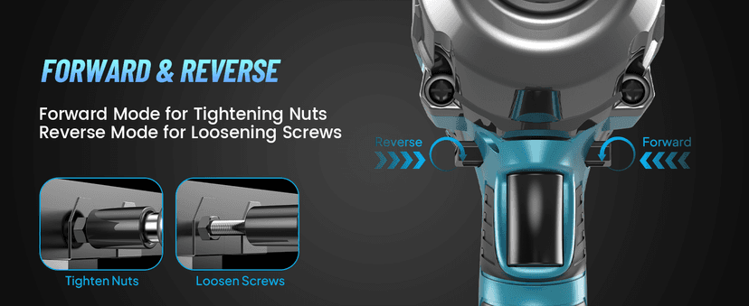 Seesii Electric Impact Wrench Corded, 368Ft-lbs(500N.m) Torque 1/2 inch Impact Gun with 8Amp Cord, 4 Sockets for Car Tire and Home DIY, AC500