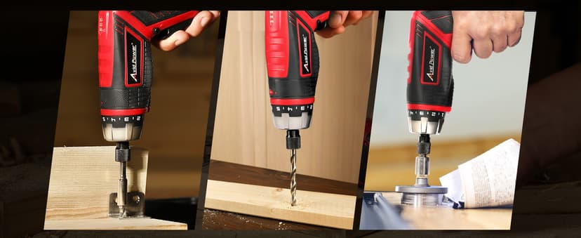 AVID POWER Electric Screwdriver Set Rechargeable 4V Cordless Screwdriver Kit with 44pcs Accessories, 5.65Nm Screw Gun, 5+1 Torque Setting, 2 Position Handle with LED Light