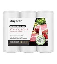 Vacuum Sealer Machine, 90kPa 120W Powerful Food Sealer Build-in Cutter and Bag Storage, Digital Countdown Display, Dry&Moist Mode, Wide Seal, 2 Bag Rolls & 5 Pre-Cut Bags for Food Saver (Silver)