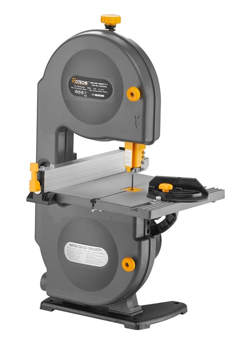 Hoteche 12-Inch Band Saw 7-Amp Two-Speed Benchtop with Stand for Woodworking and Metal Cutting, 1HP
