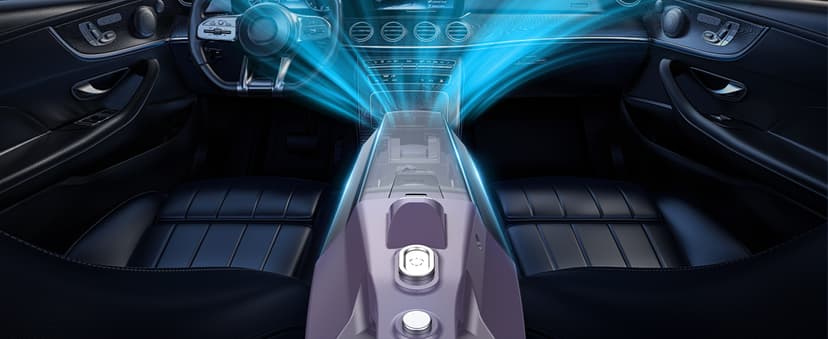 Handheld Vacuum Cordless - Car Vacuum Portable & Small Vacuum Cleaner with 6KPa Suction, USB Vacuum Cordless Rechargeable, HEPA Filter, LED Light for Pet Hair, Home, Car, Office - Includes Accessories