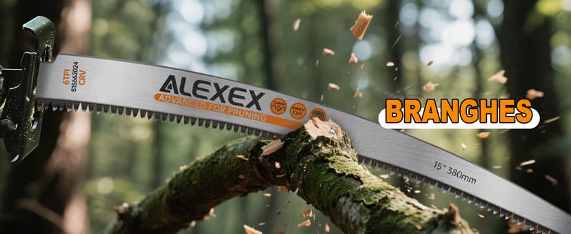 Japanese Teeth Sawzall Blades for Tree Trimming, 15 Inch Curved Edge Pruning Reciprocating Saw Blades 6TPI, Wood Cutting, Cr-V Sabre Saw Blades Better Wear Resistance 6 Pack