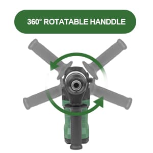 Prostormer 1-1/4" SDS-Plus Rotary Hammer, 13 Amp Powerful Motor, 4 Functions Rotary Hammer Drill with Case, Including Grease, Chisels, Drill Bits, for Concrete, Steel, Wood