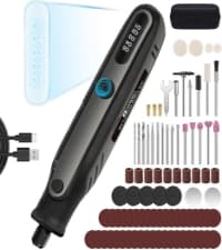 HARDELL Mini Cordless Rotary Tool, 5-Speed and USB Charging Rotary Tool Kit with 69 Accessories, Multi-Purpose 3.7V Power Rotary Tool for Sanding, Polishing, Drilling, Etching, Engraving, DIY Crafts