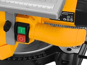 Hoteche 8-1/4-Inch 2-in-1 Compound Miter Saw & Table Saw – 10A Dual-Function Power Tool for Wood and Metal Precision Cutting