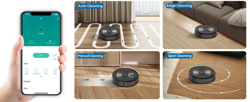 Robot Vacuum and Mop: 2-in-1 Robot Vacuum Cleaner 3000Pa Strong Suction & Tangle-Free & Alexa/APP Control & Self-Charging, Schedule Cleaning Robotic Vacuum for Pet Hair, Hard Floor, Carpet