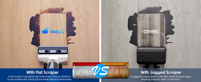 Tineco iFLOOR 5 Breeze Complete Wet Dry Vacuum Cordless Floor Washer, One-Step Cleaning for Hard Floors, Edge Clean, Auto Self-Cleaning, Lightweight & Cordless Design