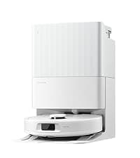 roborock Qrevo Series Robot Vacuum and Mop, 8000Pa Suction, Upgraded from Qrevo S, Anti-Tangle Brush, Smart Obstacle Avoidance, Auto Mop Washing, All-in-One Dock, 200RPM Spinning Mops, White(QV 35A)