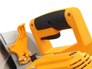 Hoteche 10-Inch Sliding Compound Miter Saw 15-Amp Single Bevel Power Chop Saw with Laser Guide for Wood and Metal Working