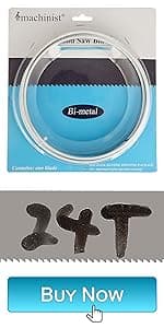 Imachinist S6412121014 Bi-Metal Band Saw Blades 64-1/2" X 1/2" X 10/14TPI Variable Teeth M42 for Metal