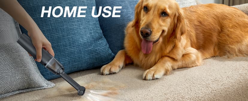 Car Handheld Vacuum Cordless 13000 PA Suction Power, Portable Mini Vacuum Cleaner for Car Home Office and Pet Hair, Black